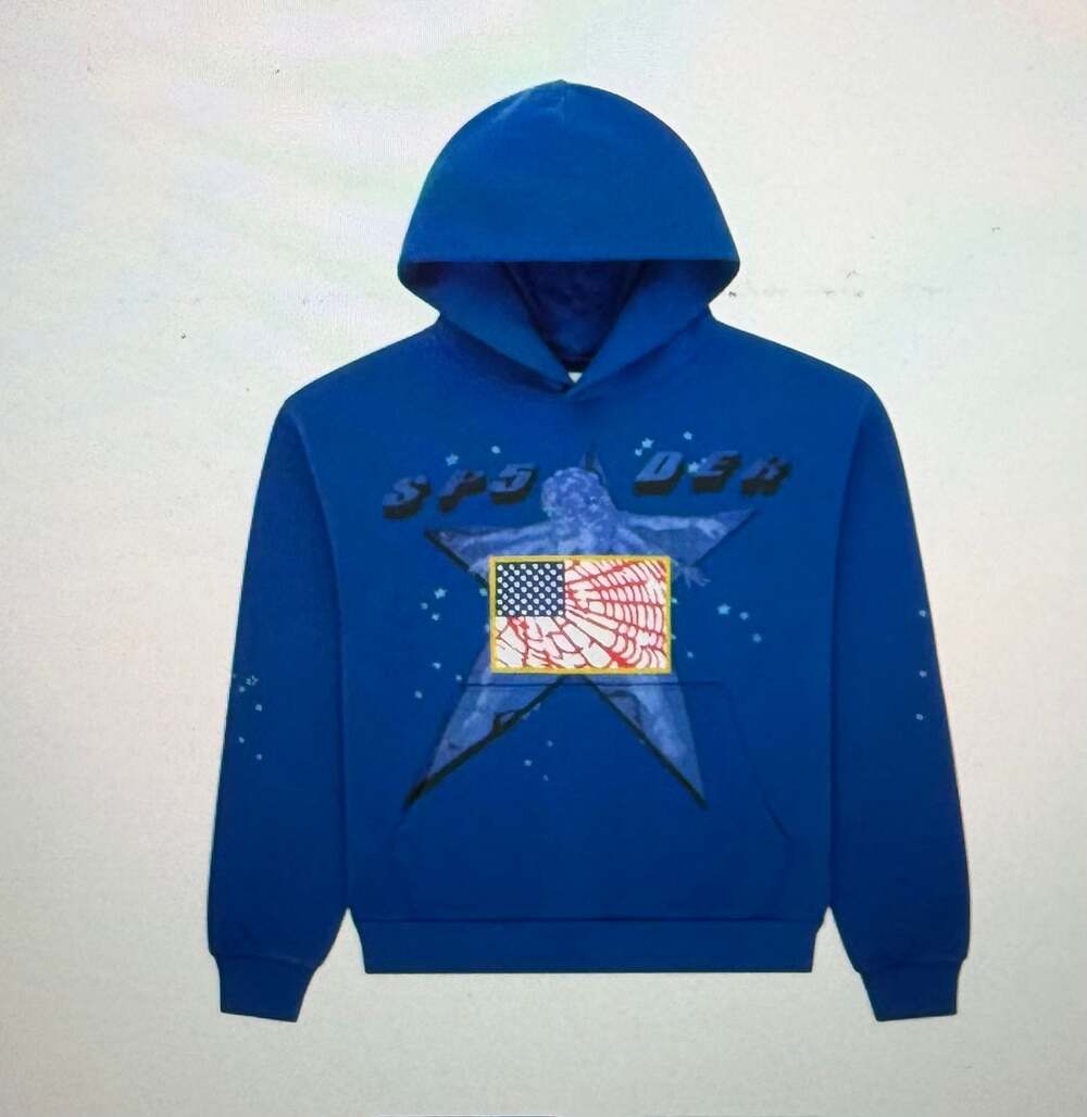 Sp5der Star Girl Hoodie - Blue